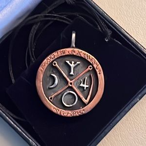 Ka-Gold jewelry Venus, Jupiter, Moon in Leo copper and silver talisman